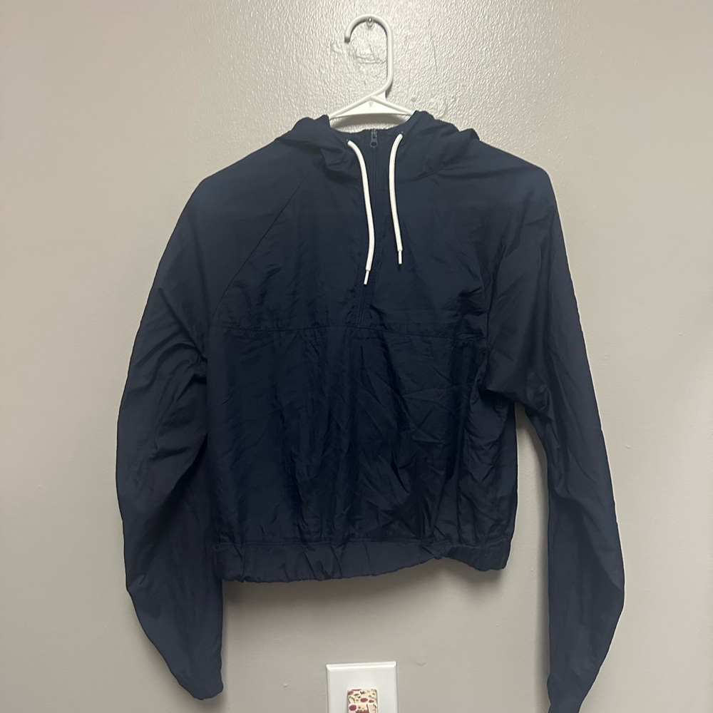 Spalding Dark Blue Hooded Jacket